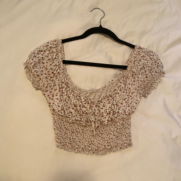 garage flower blouse cropped - Picture 1 of 1
